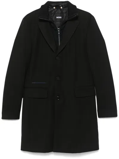 Hugo Boss Hyde Coat In Black