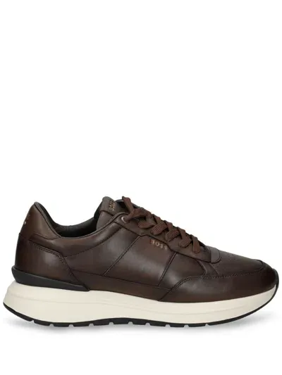 Hugo Boss Jace Sneakers In Dark Brown 201