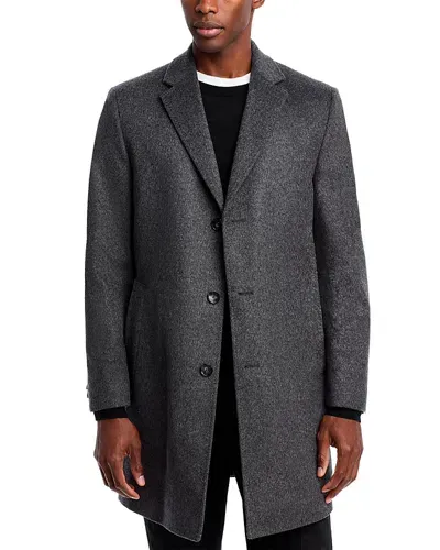 Hugo Boss Jared Wool & Cashmere Regular Fit Topcoat In Multi