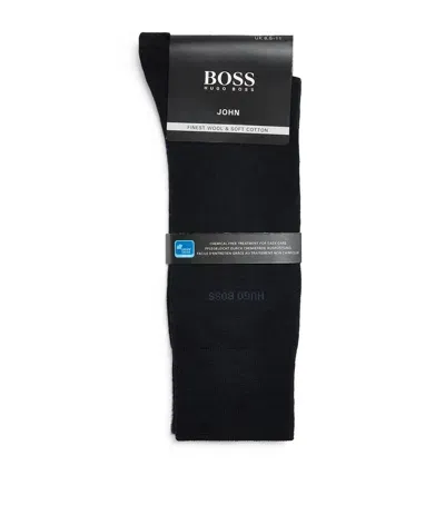 Hugo Boss John Logo Socks In Blue