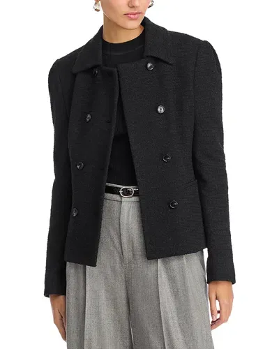 Hugo Boss Jopana Button Front Jacket In Black