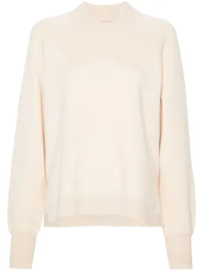 Hugo Boss Knitted Sweater In Neutrals