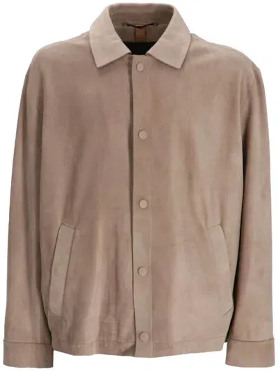 Hugo Boss L-mochi Jacket In Neutrals