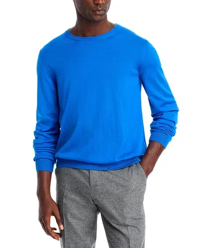 Hugo Boss Leno Slim Fit Crewneck Sweater In Bright Blue