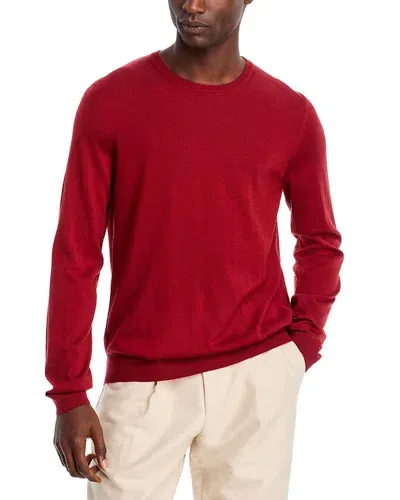 Hugo Boss Leno Slim Fit Crewneck Sweater In Medium Red