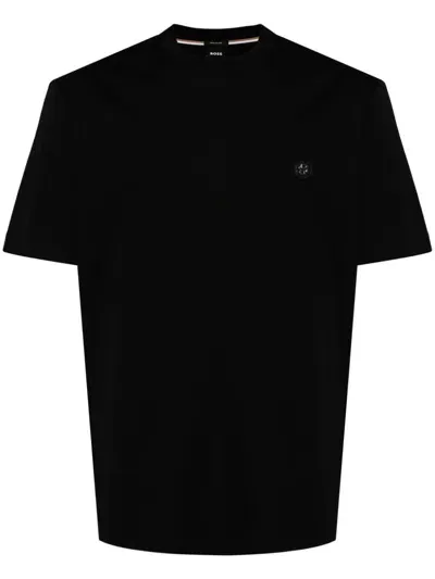 Hugo Boss Logo-appliqué T-shirt In Black