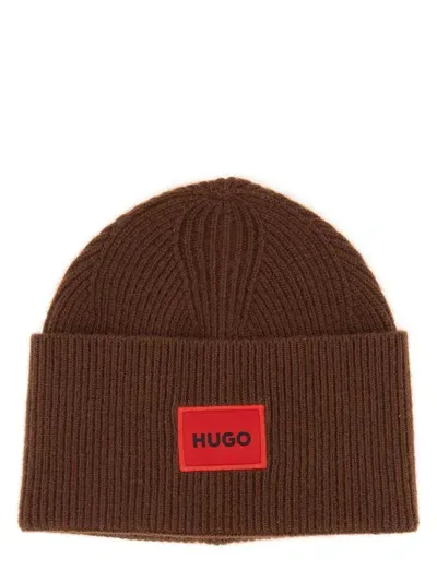 Hugo Boss Logo In Brown