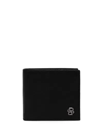 Hugo Boss Logo-charm Wallet In Black