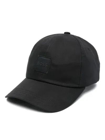 Hugo Boss Logo-patch Cap In Black