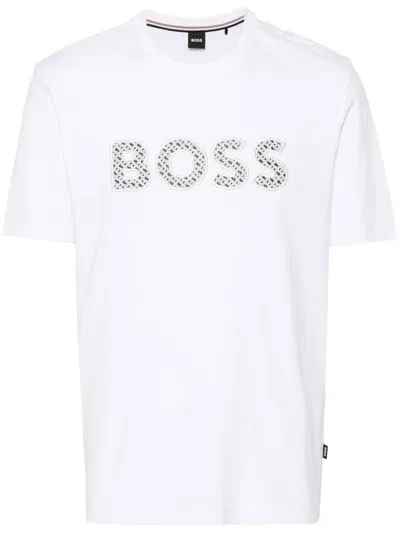 Hugo Boss Logo-patch T-shirt In White