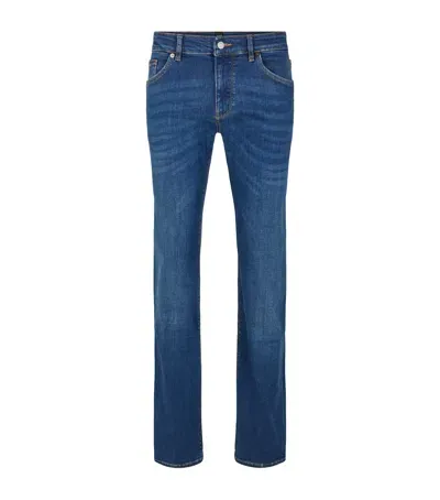 Hugo Boss Maine Slim Jeans In Navy