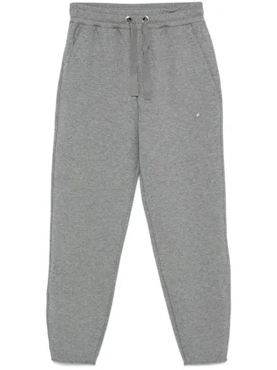 Hugo Boss Mélange Track Pants In Grey