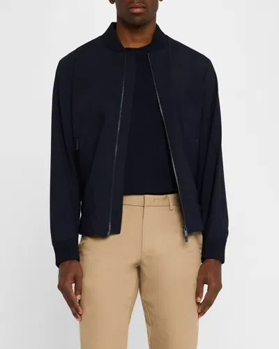 Hugo Boss Men's Hanry Performance Tech Bomber Jacket In Dk Bu