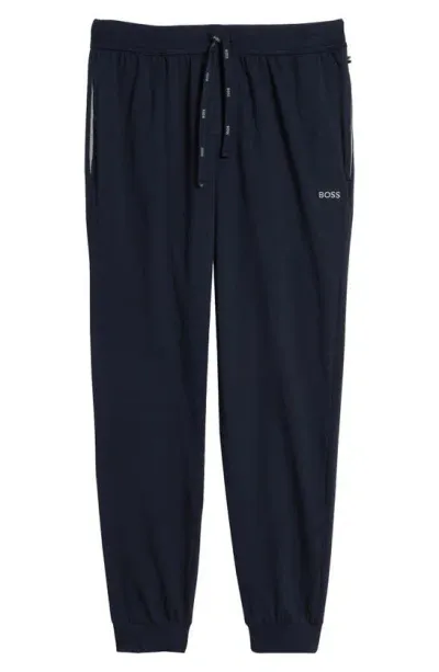 Hugo Boss Mix Match Pajama Joggers In Dark Blue