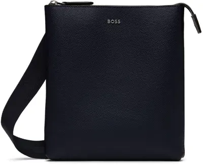 Hugo Boss ネイビー カードケース＆エンベロープポーチ セット In 404-dark Blue