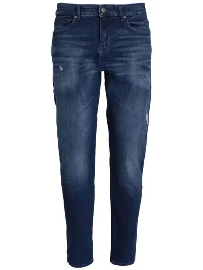 Hugo Boss Onyx Bo Tapered-leg Jeans In Blue