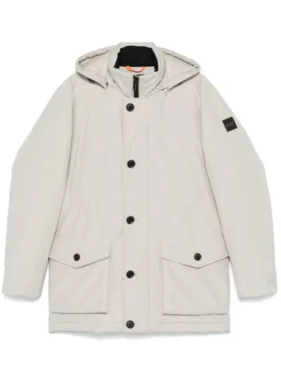 Hugo Boss Padded Jacket In Neutrals