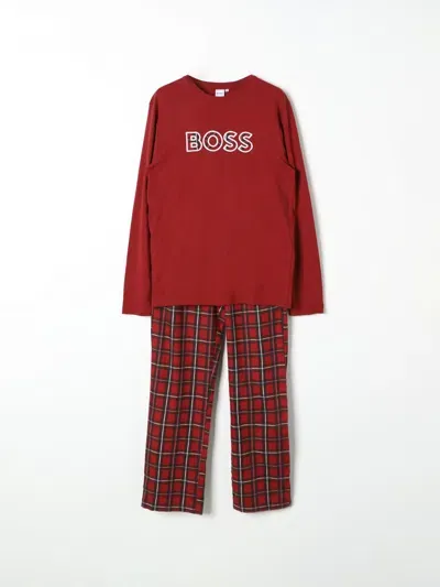 Hugo Boss Pajamas Boss Kids Color Burgundy In Burgunderrot