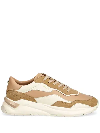 Hugo Boss Panelled-design Trainers In Brown