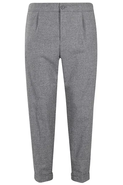 Hugo Boss Pantalone In Lana In Grey