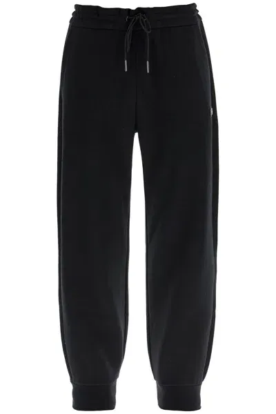 Hugo Boss Pantaloni Jogger Con Patch Doppio Monogramma In Black