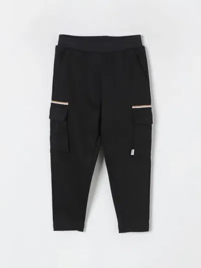 Hugo Boss Pants Boss Kids Color Black In Schwarz