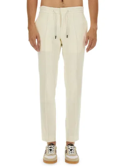 Hugo Boss Pants With Elastic In White