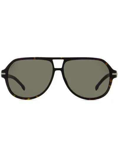 Hugo Boss Pilot-frame Sunglasses In Black