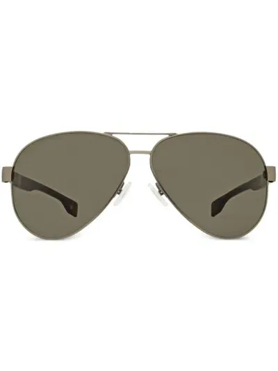 Hugo Boss Pilot-frame Sunglasses In Black