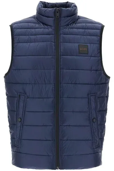 Hugo Boss Quilted Oden In Blue