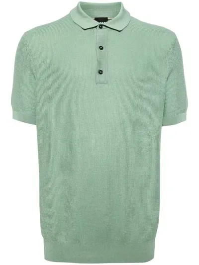 Hugo Boss Regular Fit Knit Polo In Green