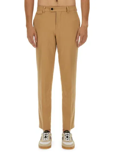 Hugo Boss Regular Fit Pants In Beige