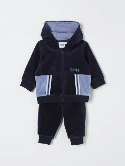 Hugo Boss Romper Boss Kids Color Blue In Blau