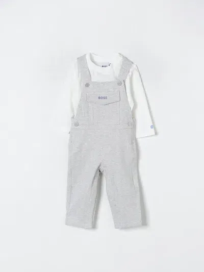 Hugo Boss Romper Boss Kids Color Grey In Grau