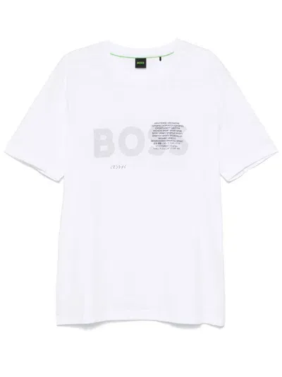 Hugo Boss Signature Artwork T-shirt In White