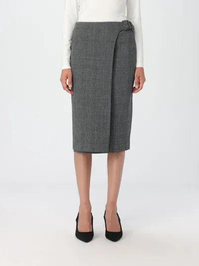 Hugo Boss Skirt Boss Woman Color Grey