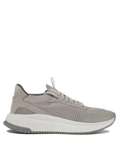 Hugo Boss Slon Sneakers & Slip-on In Grey