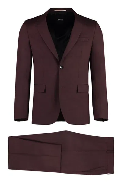 Hugo Boss Suits In Red