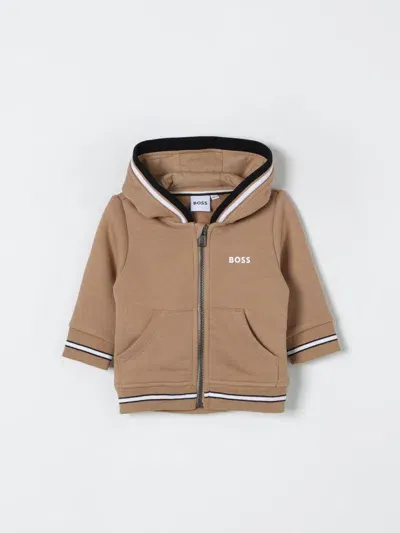 Hugo Boss Sweater Boss Kids Color Brown In Braun