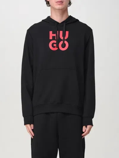 Hugo Boss Hooded Sweatshirt With In Schwarz