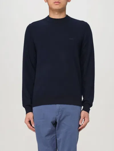 Hugo Boss Sweater Boss Men Color Blue In Blau