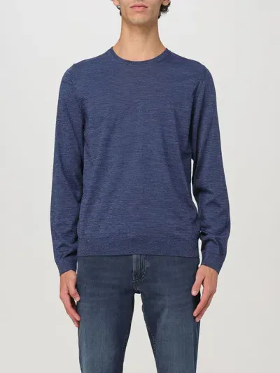 Hugo Boss Sweater Boss Men Color Gnawed Blue In Hellblau