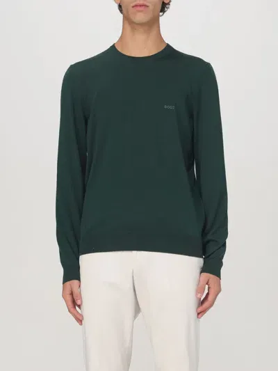 Hugo Boss Sweater Boss Men Color Green In Grün