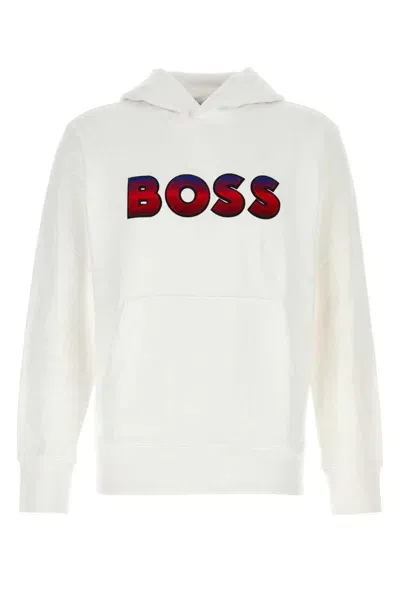 Hugo Boss Sweaters In White