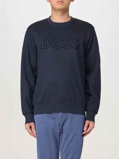 Hugo Boss Sweatshirt Boss Men Color Blue In Blau