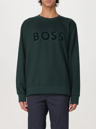 Hugo Boss Sweatshirt Boss Men Color Green In Grün