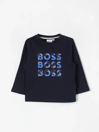 Hugo Boss T-shirt Boss Kids Color Blue In Blau