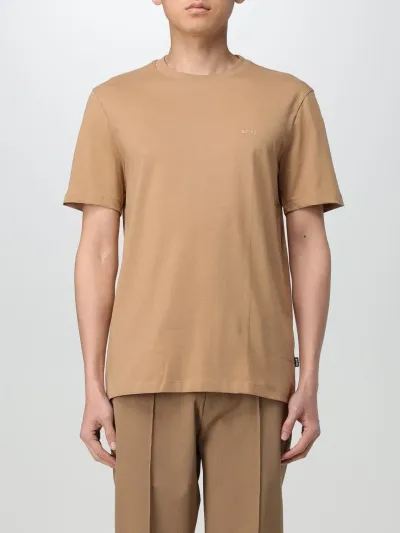 Hugo Boss T-shirt Boss Men Color Beige