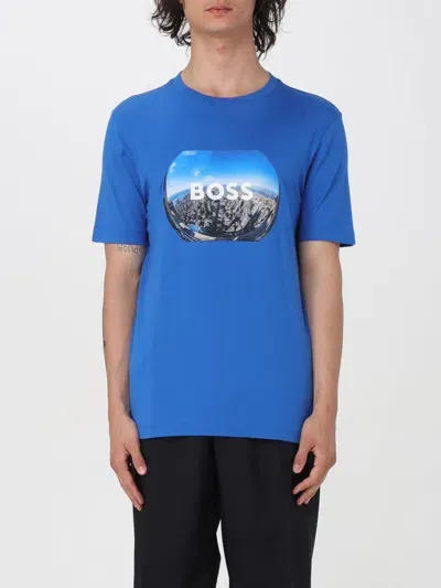 Hugo Boss T-shirt Boss Men Color Royal Blue In 皇家蓝