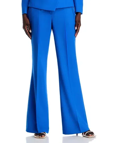 Hugo Boss Talia Flare Leg Pants In Sonic Blue